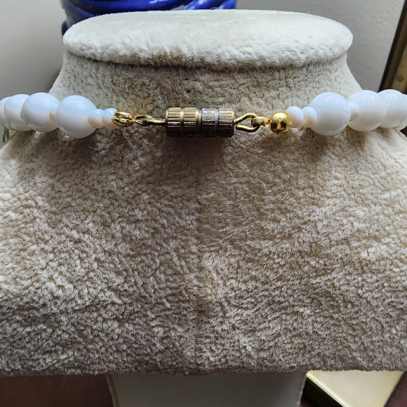 Vintage venetian floral lampwork glass  necklace - Picture 3 of 5